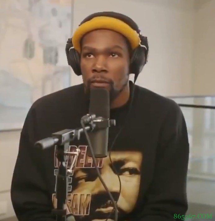 KD评生涯前五队友：欧文&哈登&库里&(威少)&克莱&伊巴卡