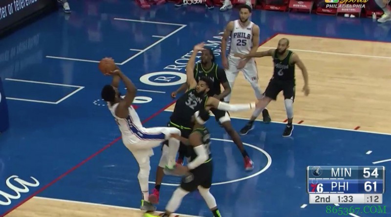 ?恩比德复出24+8 哈里斯32分 唐斯39+14 76人险胜森林狼