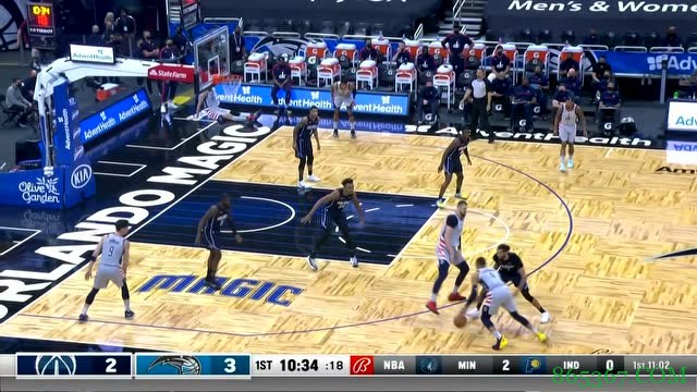 ?威少23+14+16 比尔26+5 奇才3人20+击败魔术结束4连败