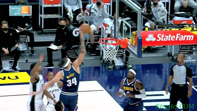 ?约基奇26+13+14 波特22+10 掘金3人20+双杀马刺迎8连胜