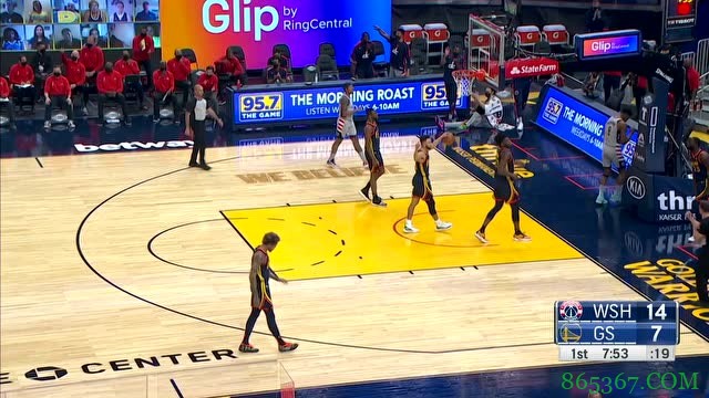 ?比尔3+1准绝杀 库里32+6 威少19+14+14 奇才险胜勇士