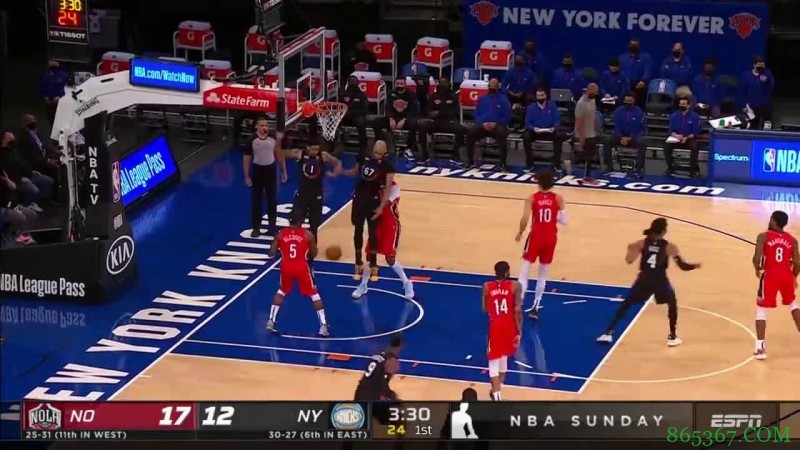 ?兰德尔33+10 罗斯23分 锡安34+9 尼克斯加时擒鹈鹕迎6连胜