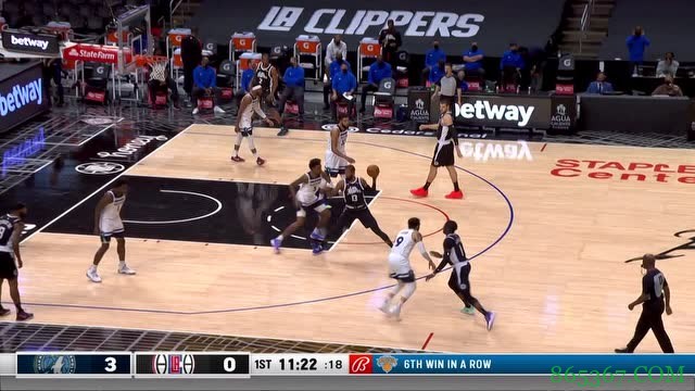 ?乔治23+7 小卡15+11+8 爱德华兹23+7 快船大胜森林狼