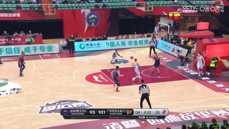 ?赵睿29分 哈德森31+13 威姆斯27+6 广东力克山东挺进总决赛