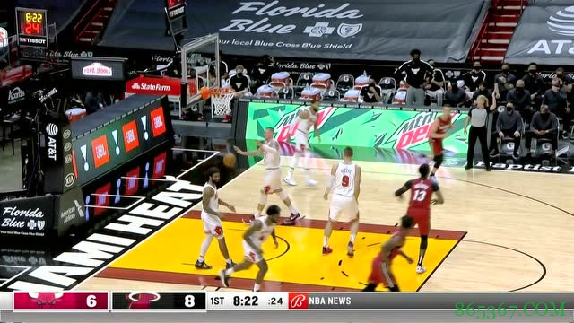 ?邓罗23+6 巴特勒20+8 怀特31分 热火4人20+击退公牛