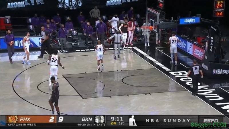 ?杜兰特复出33+6 欧文34+6+12 布克36分 篮网力克太阳