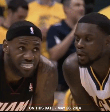 七年前的今天：师弟在防守时对着詹姆斯耳朵吹气