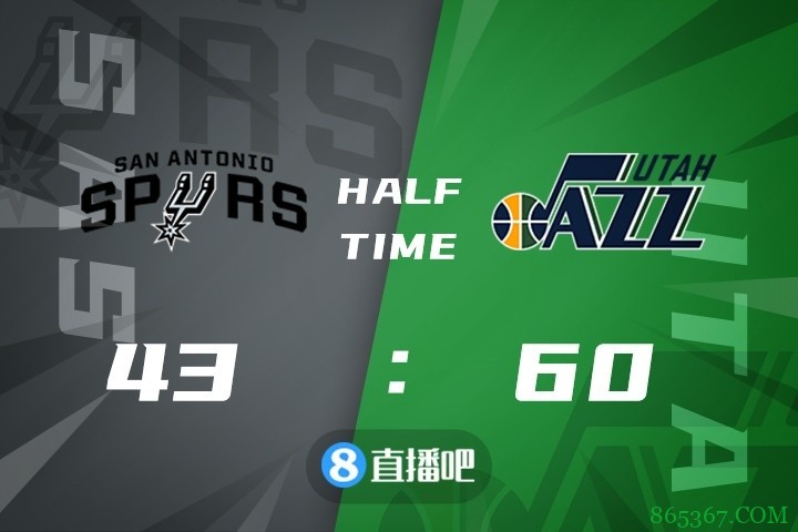 ?博扬25分 戈贝尔24+15 德罗赞22+6 爵士送马刺4连败