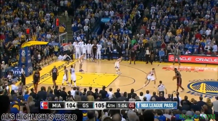 【重温经典】詹姆斯三分绝杀勇士 霸王步庆祝 君临天下