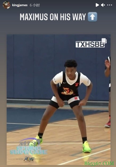 ?什么水平？詹姆斯转发二儿子布莱斯实战集锦：在他的成长路上