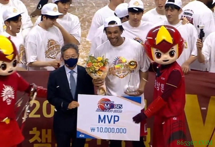 萨林杰狂砍42分15篮板 率队夺得韩国KBL联赛冠军并荣膺FMVP