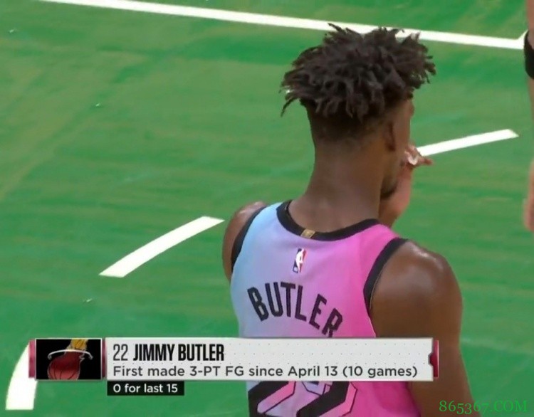 找找感觉！巴特勒4月14日以来首度命中三分球 此前10场15中0