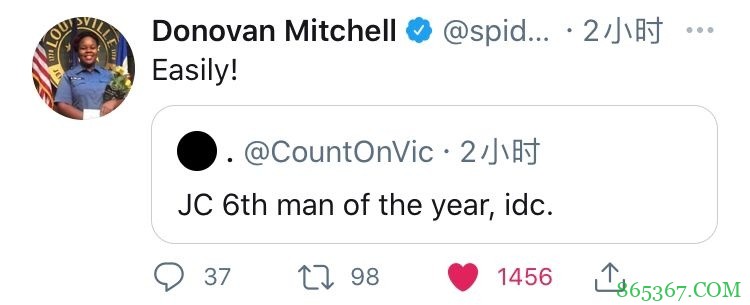 网友：克拉克森就是年度第六人我不管 米切尔转推：无疑！