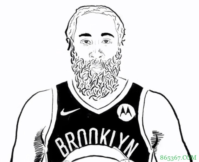 篮网晒图为哈登复出预热:大胡子回来了!!