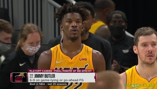 巴特勒季后赛第4节&加时绝平及反超球9中6 过去25年联盟最佳