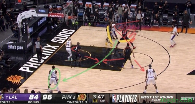 【录像分析室】有备而来，揭秘太阳队用四招破解湖人包夹