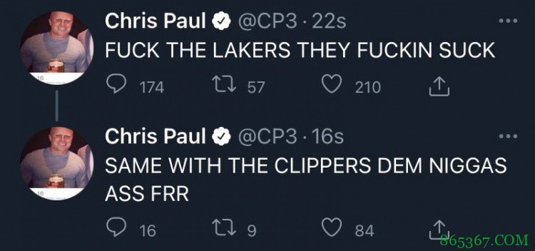 保罗个人推特号赛后被盗 头像已被篡改&连发数条不相关内容