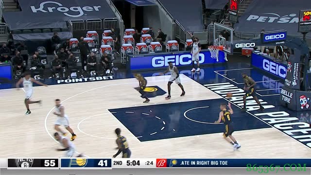 ?杜兰特42+10 A-约翰逊20+21 勒韦尔36+5 篮网战胜步行者