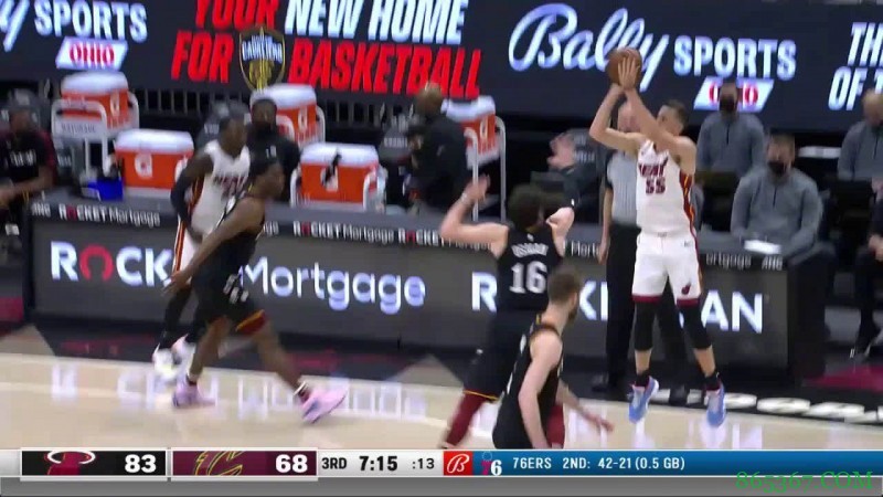 ?纳恩22分 阿德巴约13+10+6 乐福25+6 热火送骑士6连败