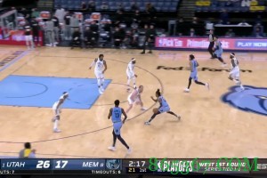 ?米切尔29+5 康利27+8 莫兰特28+7 爵士擒灰熊反超总比分