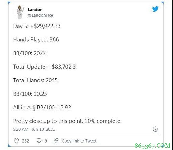 Landon Tice继续领先Perkins