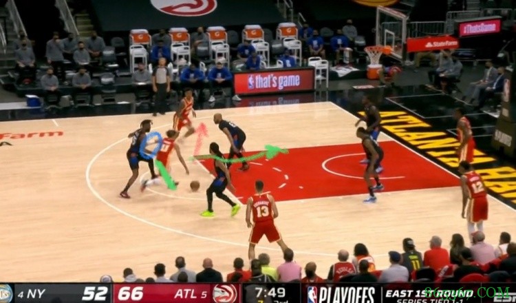 【录像分析室】顶级挡拆手最常用的进攻小技巧-把防守人卡在身后