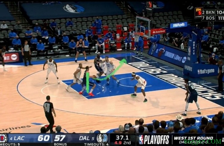 【录像分析室】顶级挡拆手最常用的进攻小技巧-把防守人卡在身后