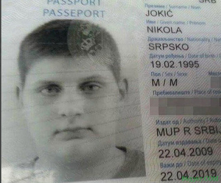 励志小胖！美媒晒约基奇童年肥脸版护照照片