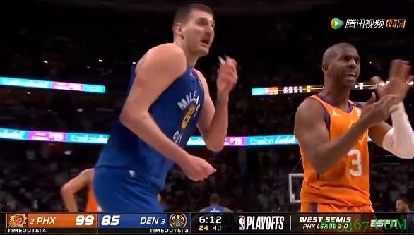 老炮儿!约基奇抱怨判罚 保罗提醒裁判该给T了