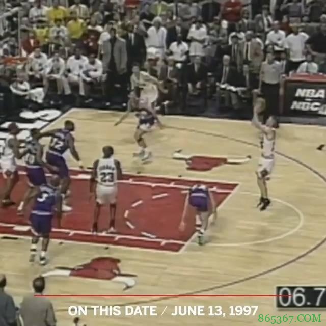 历史上的今天：科尔“准备好了” 随后接乔丹传球射落公牛第五冠