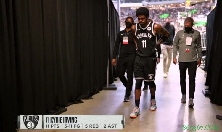 篮网官方:欧文右脚踝扭伤 本场比赛不会回归