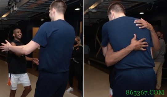 惺惺相惜！NBA官推晒约基奇和保罗赛后拥抱照