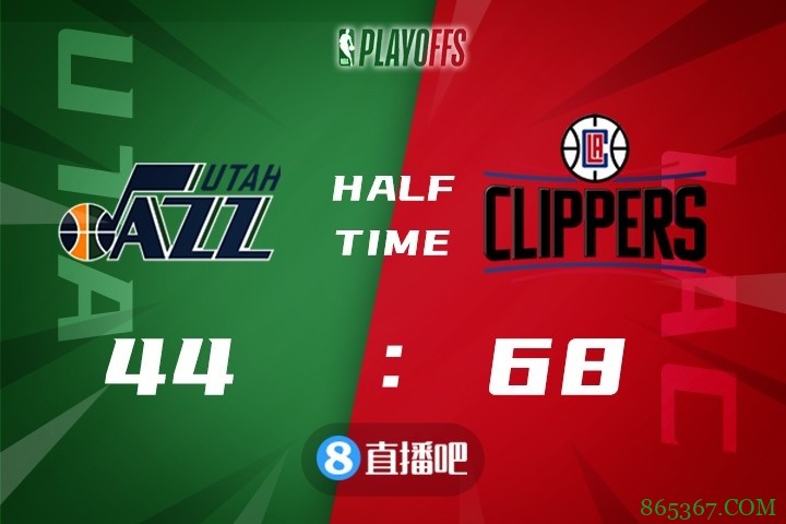 ?小卡31+7 乔治31+9 米切尔37+5 快船三人20+胜爵士扳平比分