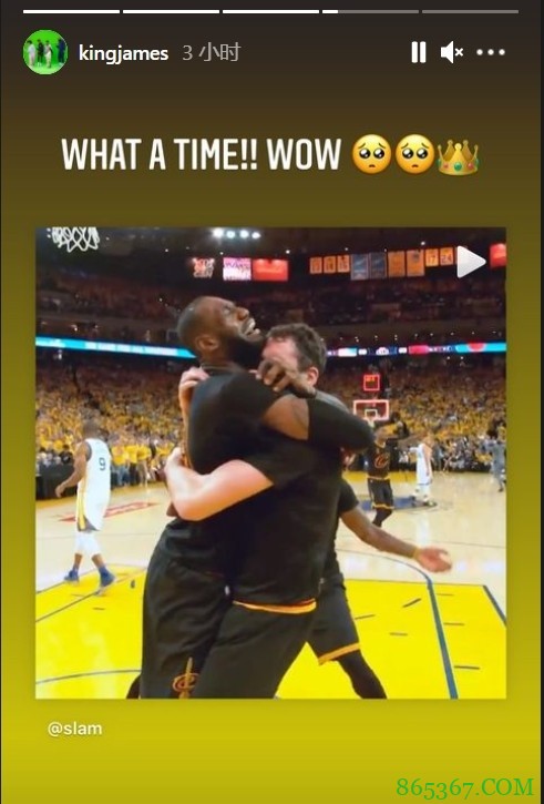 老詹社媒纪念五年前骑士队史首冠:多么美妙的时光???!