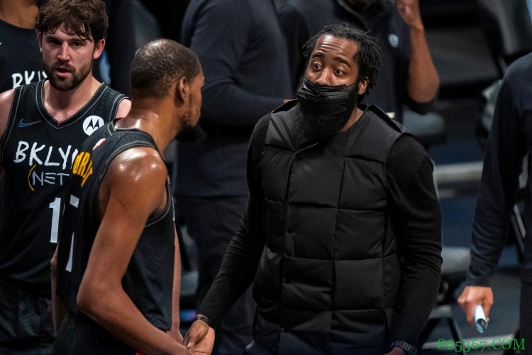 KD哈登出战&欧文缺阵的比赛 篮网3胜0负&其中一战是VS雄鹿