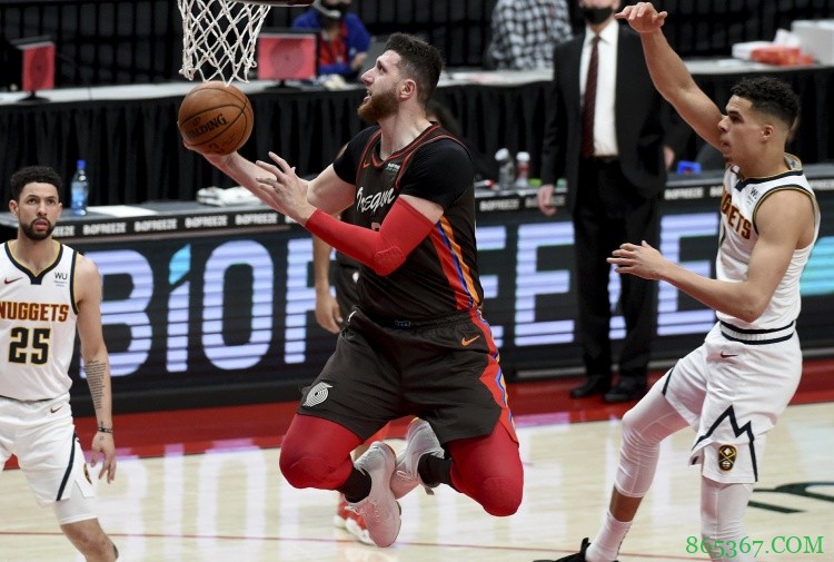 中流砥柱！努尔基奇系列赛在场时开拓者净胜45分 不在场净负53分