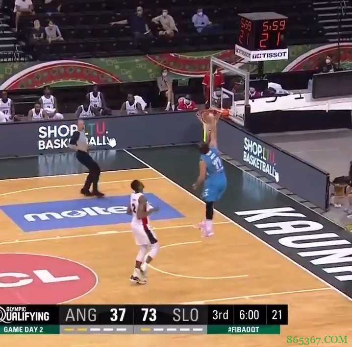 斯洛文尼亚落选赛50分狂胜安哥拉 东契奇13分6板9助5断&秀扣篮