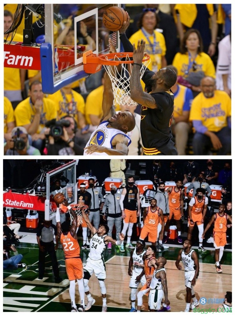 夜谈会：字母哥的封盖空接和詹姆斯的The Block 哪个更厉害？