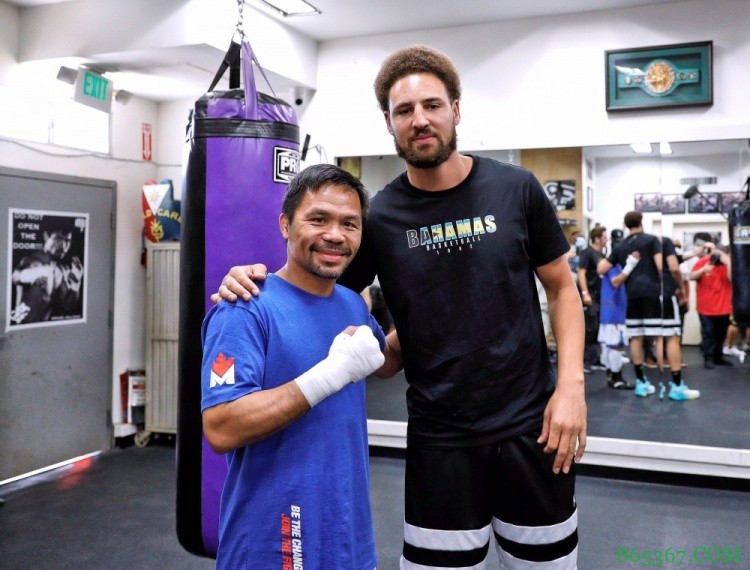 克莱造访拳王帕奎奥 帕奎奥邀请克莱互教特长