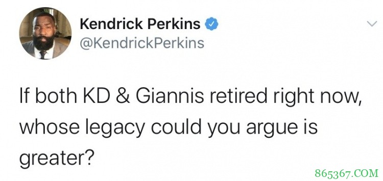 日常搞事？帕金斯：若KD&字母哥今天退役 谁的历史地位更高
