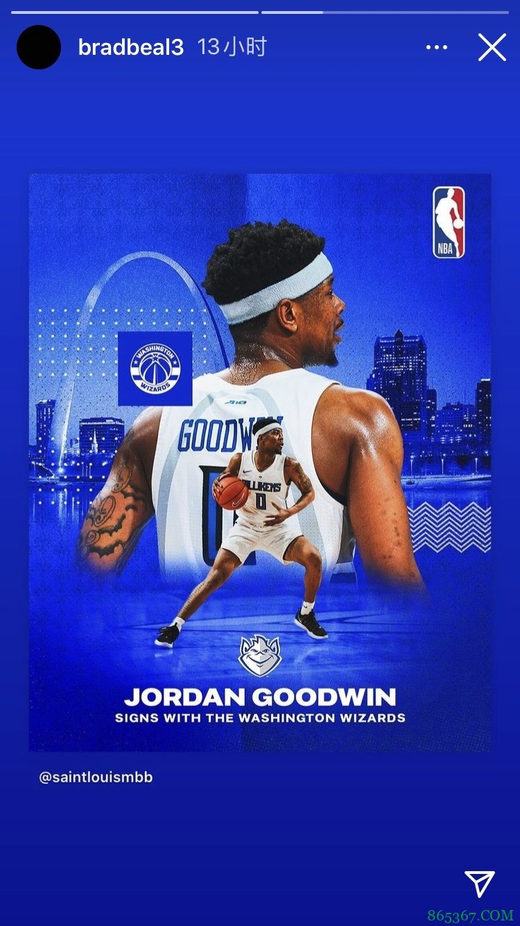 尴尬！比尔更新多条社媒&与威少等人互动 但没回库兹马