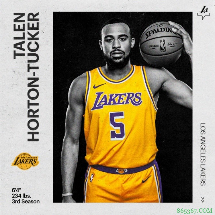 湖人官方:球队正式续约塔伦-霍顿-塔克