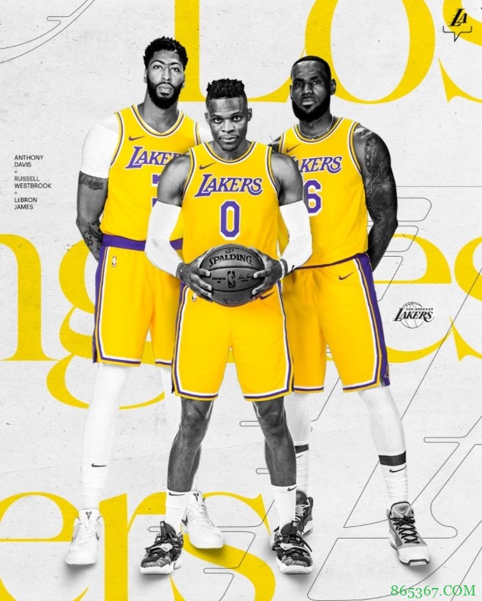 3B组合!湖人官方晒詹眉威三人合照:Brow x Brodie x Bron