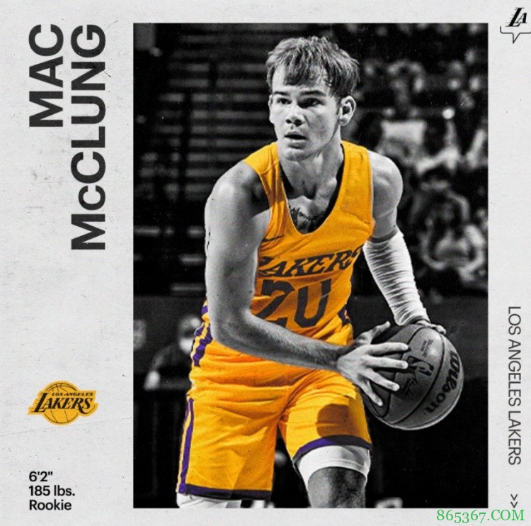 官方：湖人正式签下落选秀麦克-麦克朗与昌迪-布朗