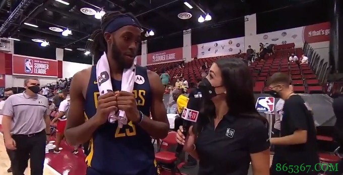 步行者22号秀以赛亚-杰克逊送出7记封盖 平夏季联赛单场盖帽纪录