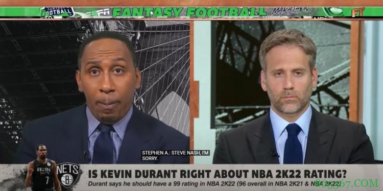 A-史密斯：KD的2K能力值确实应该是99 他除了有些瘦之外无可挑剔