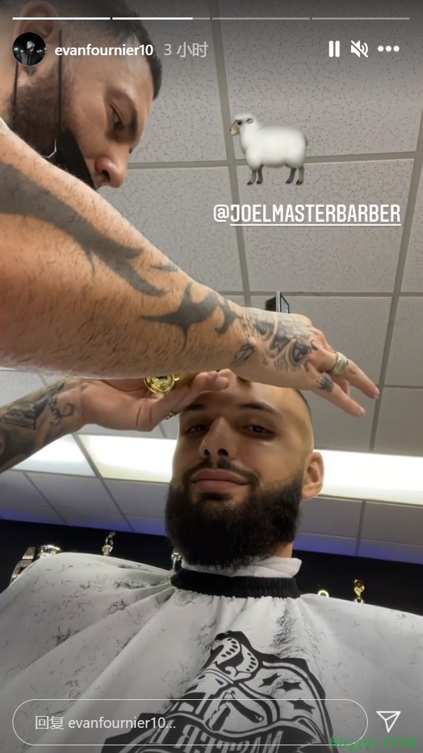 真不试试KD？富尼耶更新INS：我奥兰多的理发师是GOAT?