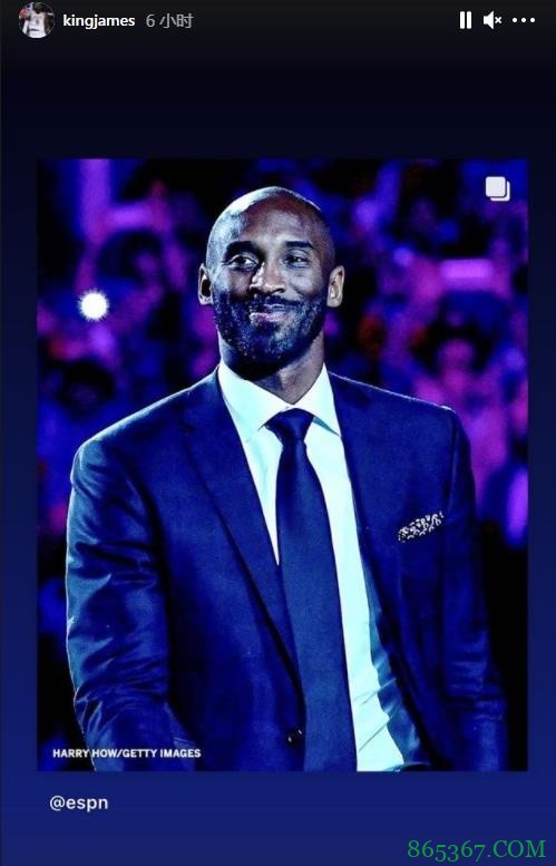 43岁生日快乐！詹姆斯晒多张图纪念科比