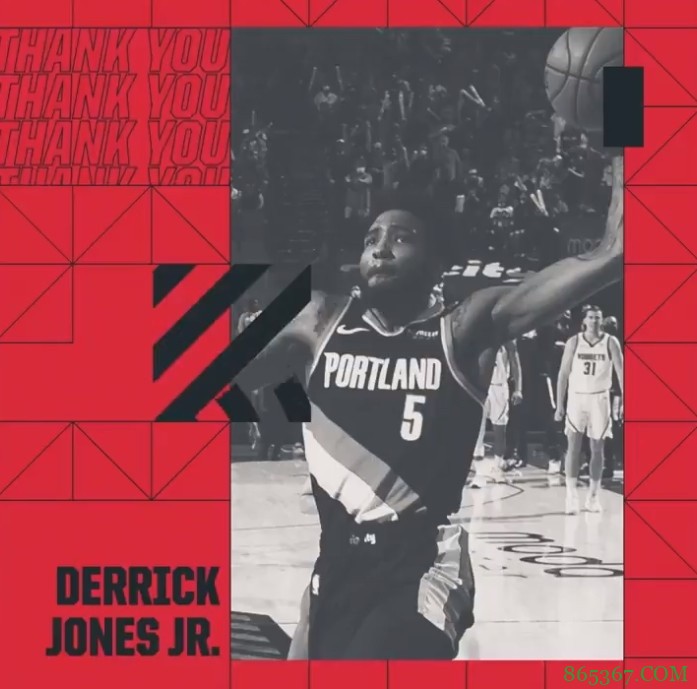 开拓者晒照告别小琼斯:飞行模式✈️ 谢谢你