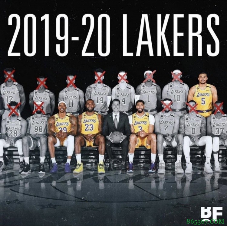 美媒晒2019-20赛季湖人阵容:如今仅剩4人